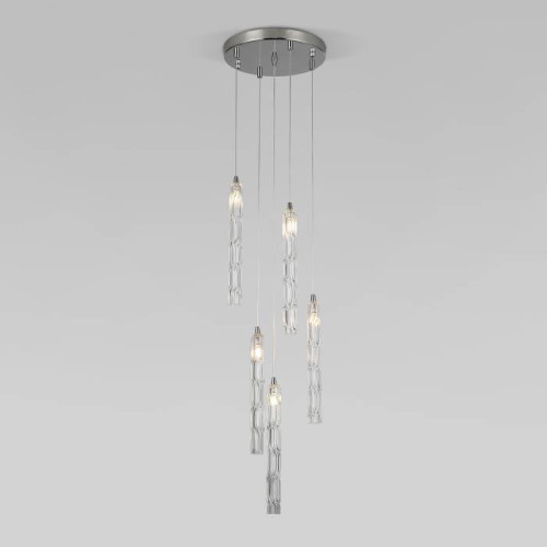 Люстра каскадная Eurosvet Lynn 50381/5 хром