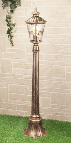 Столб фонарный уличный Elektrostandard Diadema Diadema F (GLYF-8046F) черное золото
