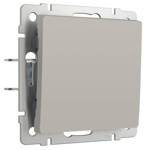 Выключатель Werkel W1212004/ Выключатель одноклавишный проходной (дымчатый)