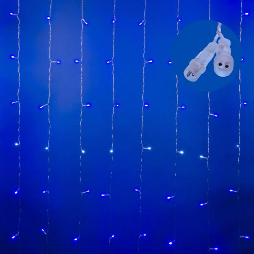 Занавес светодиодный с эффектом мерцания, 3х2м Uniel ULD-C3020-240/TTK BLUE-WHITE IP44