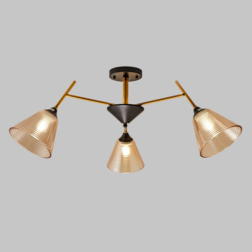 Люстра потолочная, 3*E27, медь+черный MD.4250-3-S-COP+BK
