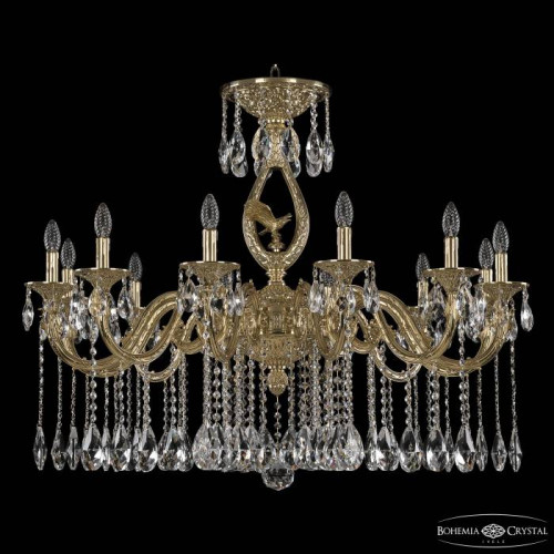 Подвесная хрустальная люстра 7101 Bohemia 71401/12/360 A G FE1S