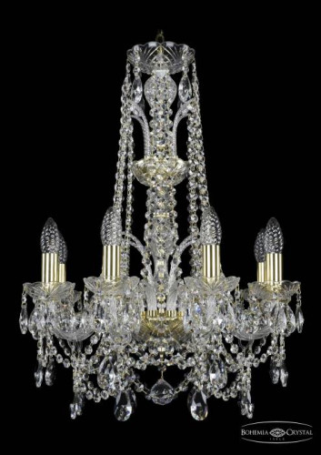 Подвесная хрустальная люстра 1411 Bohemia 1411/8/160/XL-65 G