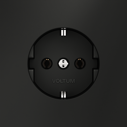 Розетка (Черный) Voltum Voltum S70 VLS040108