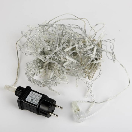 Бахрома светодиодная со статическим свечением, 6м Uniel ULD-B6006-080/STK WHITE IP44