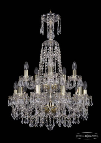 Подвесная хрустальная люстра 1403 Bohemia 1403/10+5/195/XL-84/2d G