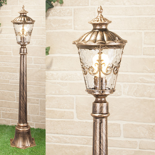 Столб фонарный уличный Elektrostandard Diadema Diadema F (GLYF-8046F) черное золото