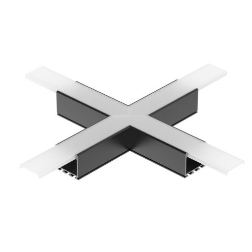 Крестовина в сборе, для соединения 4-х профилей PLS-LOCK-H25 BLACK Arlight 031269