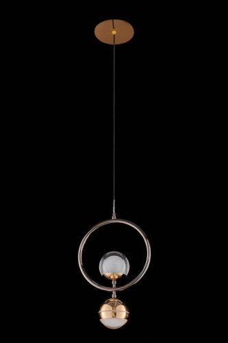 Светильник подвесной LEON Lilith LE7709/1L Black Chrome/Gold