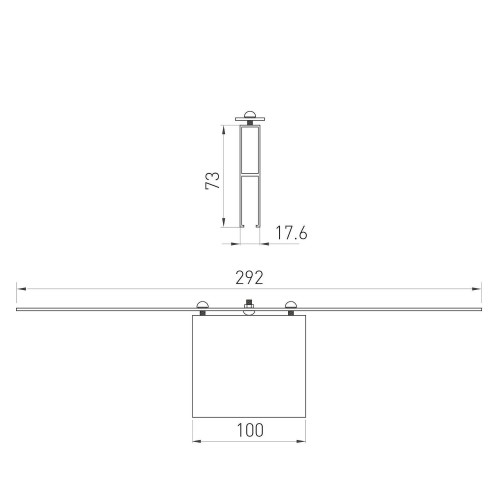 Прямой коннектор для соединения светильников ALT-LINEAIR Arlight Lineair Flat 030293