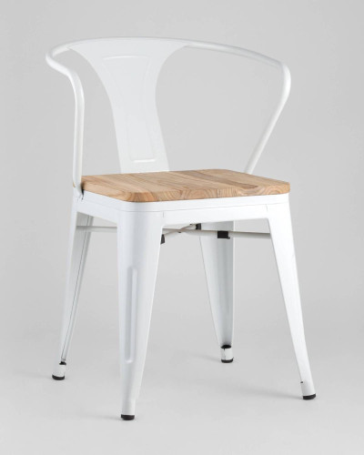 Обеденный стул Stool Group Tolix Arm Wood YD-H440AR-W LG-02