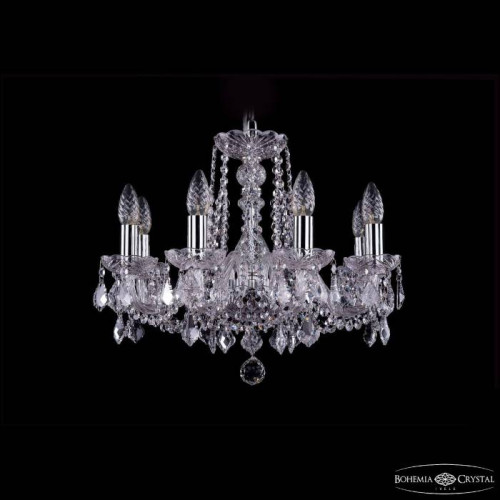 Подвесная хрустальная люстра 1402 Bohemia 1402/8/160 Ni Leafs