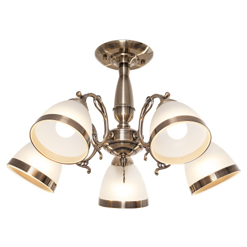 Потолочная люстра ЭкономСвет 30280 30280/5AB WT