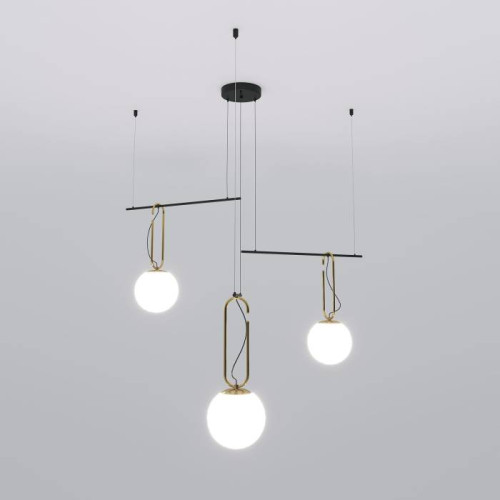 Светильник подвесной Eurosvet Riche 70143/3 черный Smart