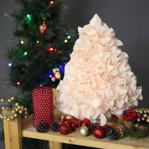 Декоративная лампа Uniel ULW-R07 T/WHITE+GREEN/150C/A Ель пудровая