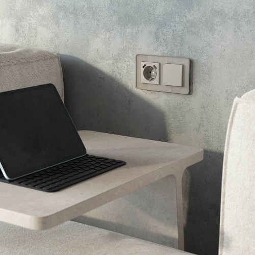 Накладка на механизм Werkel W1279504/ Накладка для розетки USB (дымчатый)