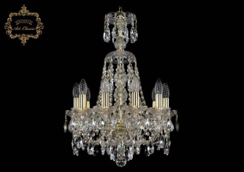 Подвесная хрустальная люстра 11.21 Art Classic 11.21.10.141.XL-61.Gd.Sp