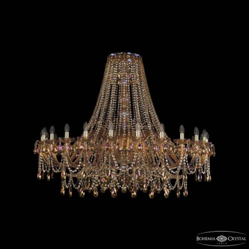Подвесная хрустальная люстра 1411 Bohemia 1411/24/530 G M777