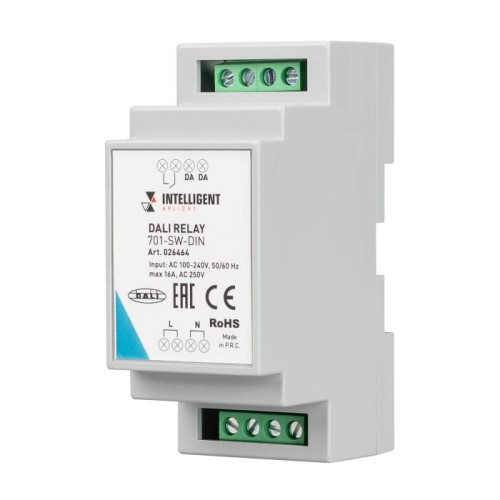 Релейный одноканальный модуль с управлением по DALI для сети 220В Arlight 026464