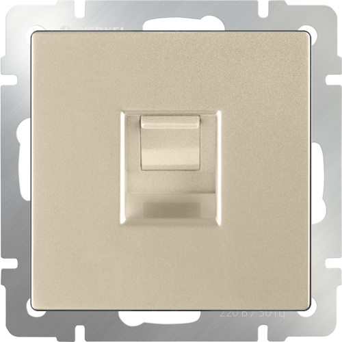 Розетка Werkel W1181011/ Розетка Ethernet RJ-45 (шампань)