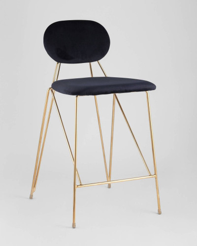 Полубарный стул Stool Group Элис FDC8001 MIDNIGHT BLUE FUT-78
