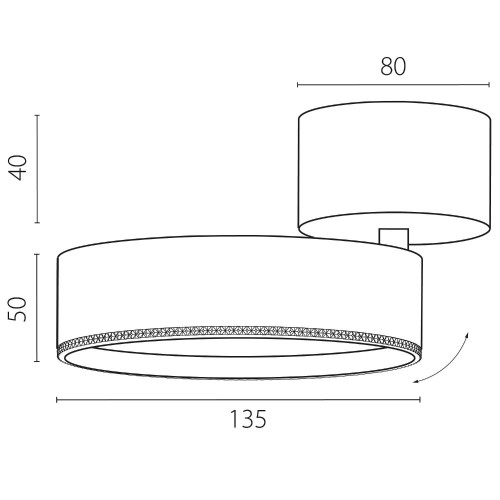 Светильник спот Lightstar Alta Pro A5746SO