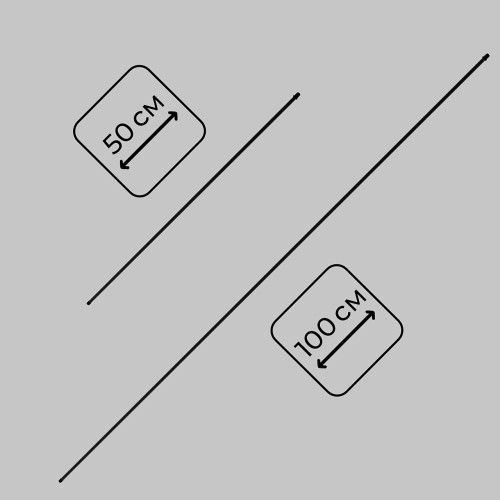 Стойка потолочная 1000мм, осветительной системы THIN&SMART, Черная IL.0060.3000-1000-BK