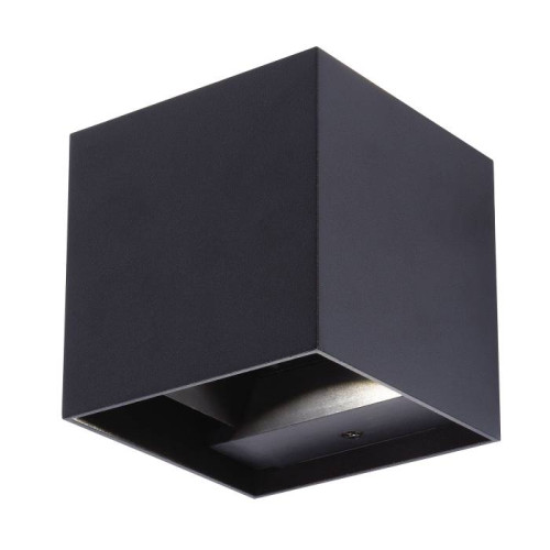 Уличный настенный светильник Uniel ULU-S55B-2x3W/3000K+4000K+6000K IP65 BLACK