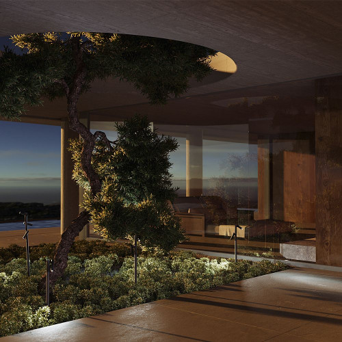 Уличный наземный светильник Maytoni Torq O494FL-L10B3K