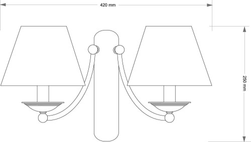 Настенное бра Kutek N (абажур) N-K-2(P/A)