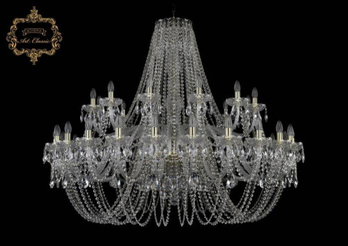 Подвесная хрустальная люстра 11.11 Art Classic 11.11.24+12.530.Gd.Sp
