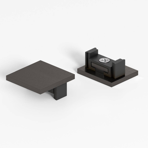 Заглушка Elektrostandard Line Magnetic Titan Line Заглушки для накладного шинопровода (титан) (2шт) 85230/00