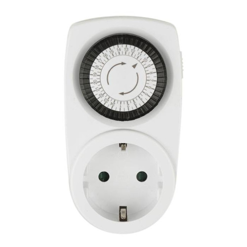 Таймер механический с розеткой Uniel UST-M10 WHITE