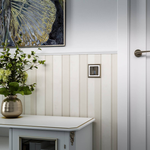 Накладка на механизм Werkel W1129112/ Набор клавиш для выключателя двухклавишного с подсветкой (бронзовый)