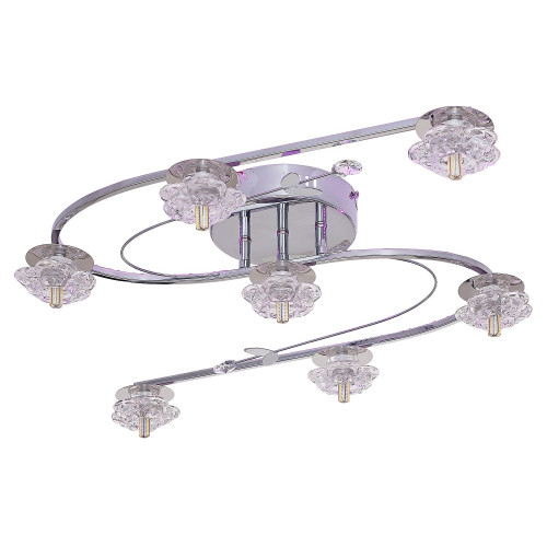 Потолочная люстра ЭкономСвет 69312GL 69312GL/7CR RC PURLED