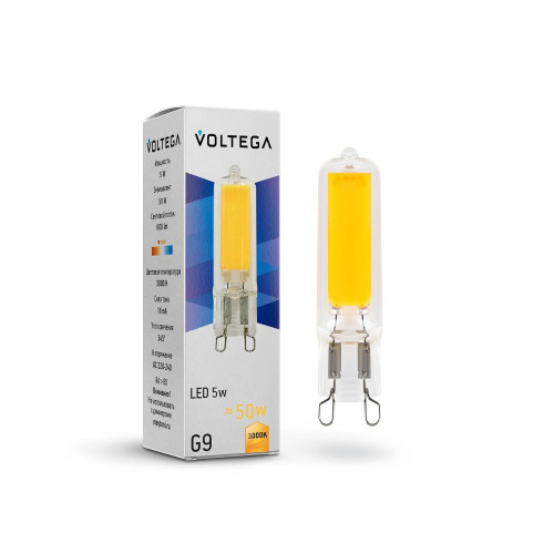 Светодиодные лампочки Voltega 7262 (G9)  (5Вт)  (3000K) 
