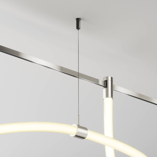 Потолочный коннектор с тросовым подвесом Tau в шинопровод Flarity Maytoni Tau TRA154CSW-1PT