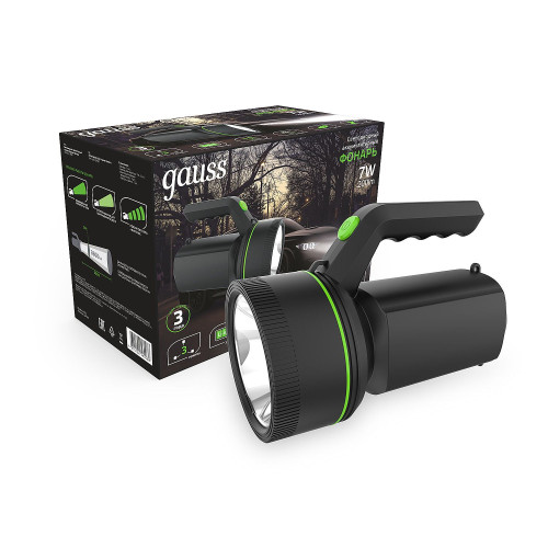 Фонарик Gauss Фонарь прожекторный GF601