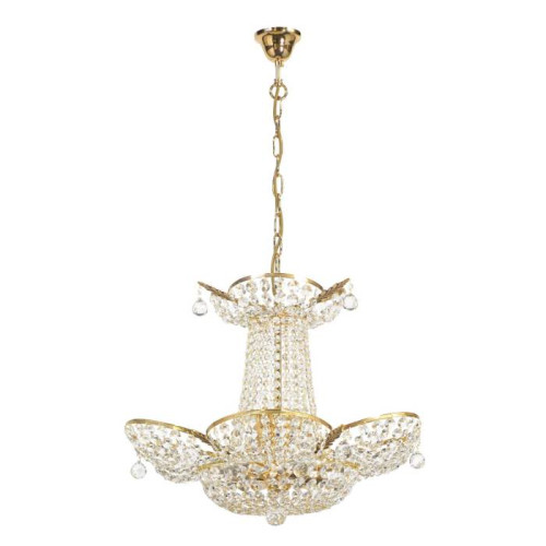 Подвесная хрустальная люстра Alassio Arti Lampadari Alassio E 1.5.50.600 G