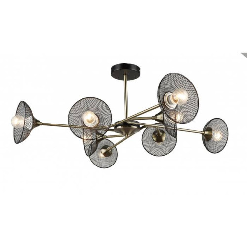 Люстра потолочная 8*Е27 MD.5700-8-S-AB+BK