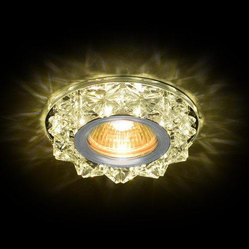 Светильник MR16+LED встраиваемый AL/CLEAR 35Вт+LED 3Вт IL.0026.0503