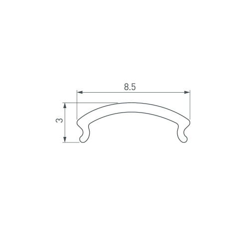 Экран для профиля Arlight Arh-Mini 050159