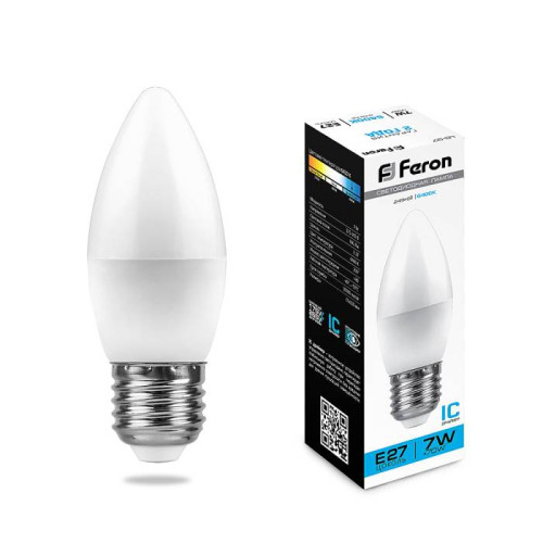 Светодиодные лампочки Feron 25883 (E27)  (7Вт)  (6400K) 