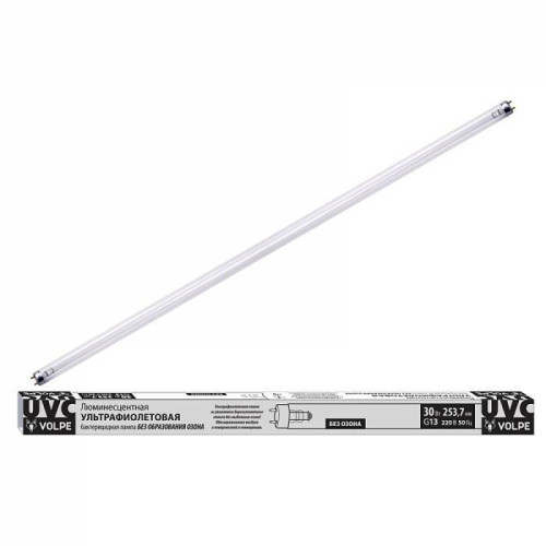 Лампа ультрафиолетовая бактерицидная Volpe Efl EFL-T8-30/UVCB/G13/CU/V