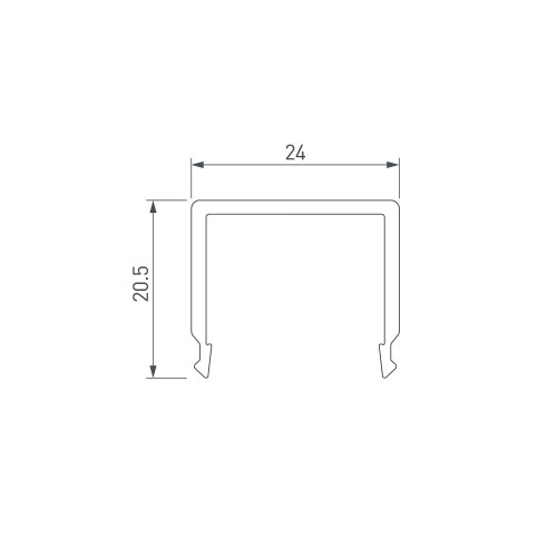 Экран для профиля Arlight 019210(1)