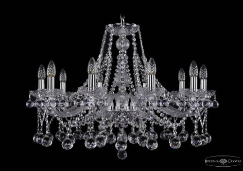 Подвесная хрустальная люстра 1413 Bohemia 1413/10/300 Ni Balls