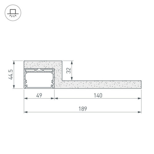 Гипсокартонный модуль Arlight SL-LINE 022265