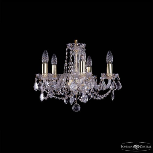 Подвесная хрустальная люстра 1402 Bohemia 1402/5/141 G Leafs