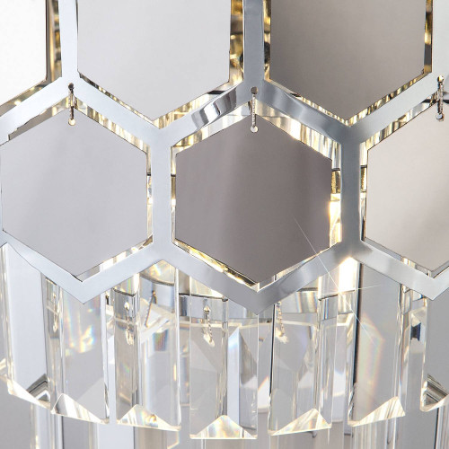 Настенное бра Eurosvet Ariana 10124/2 хром/прозрачный хрусталь Strotskis (10113/2)