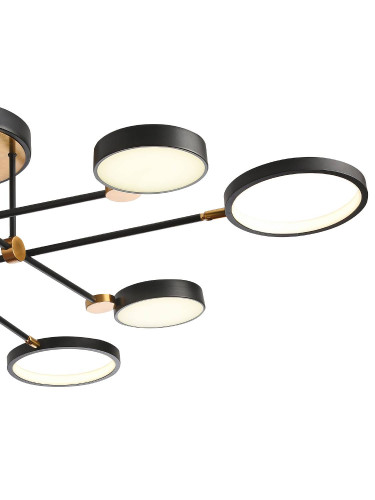 Потолочная люстра Natali Kovaltseva Loft Led LED LAMPS 81102/6C BRASS BLACK